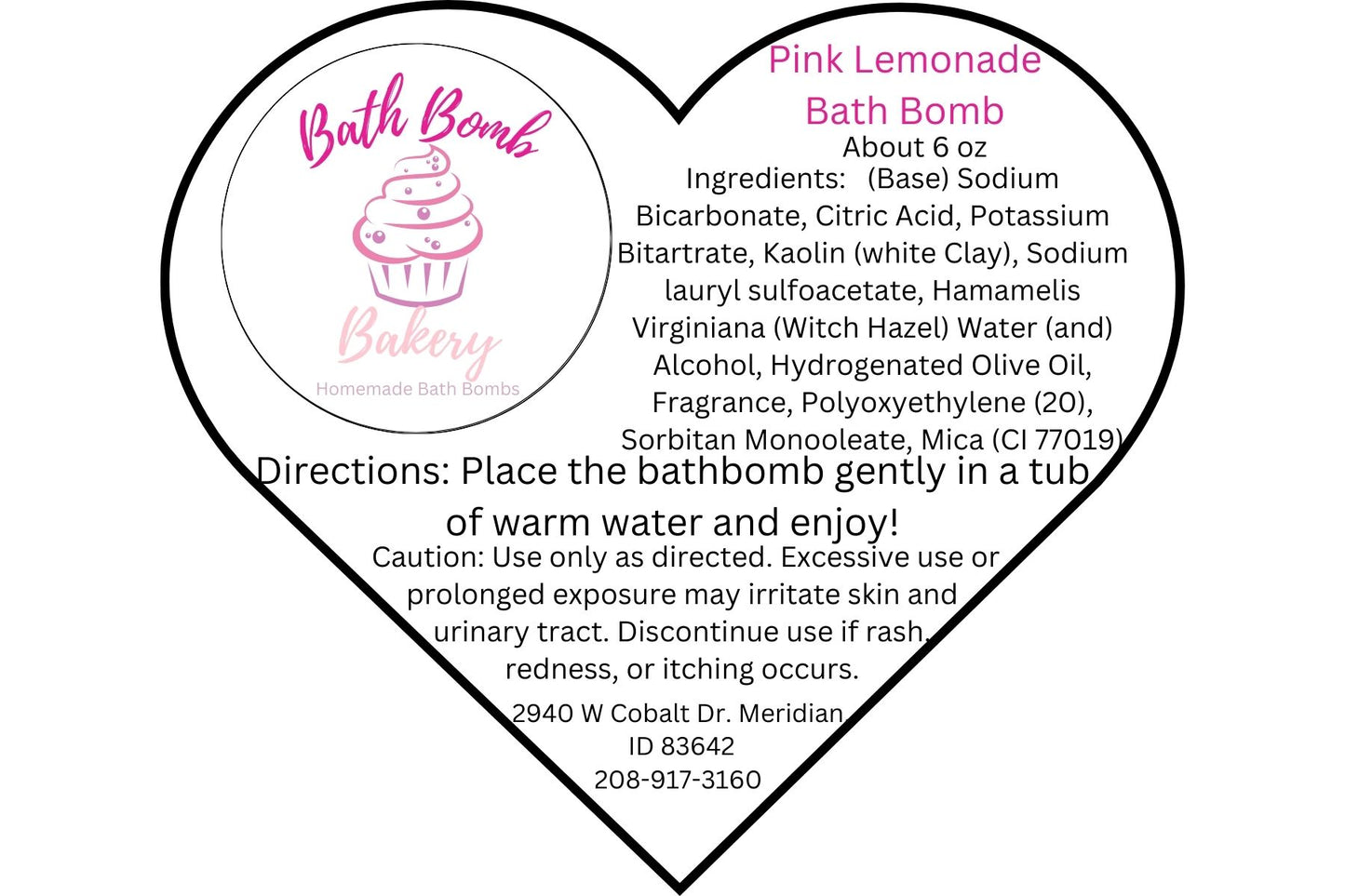 Pink Lemonade Love Bath Bomb